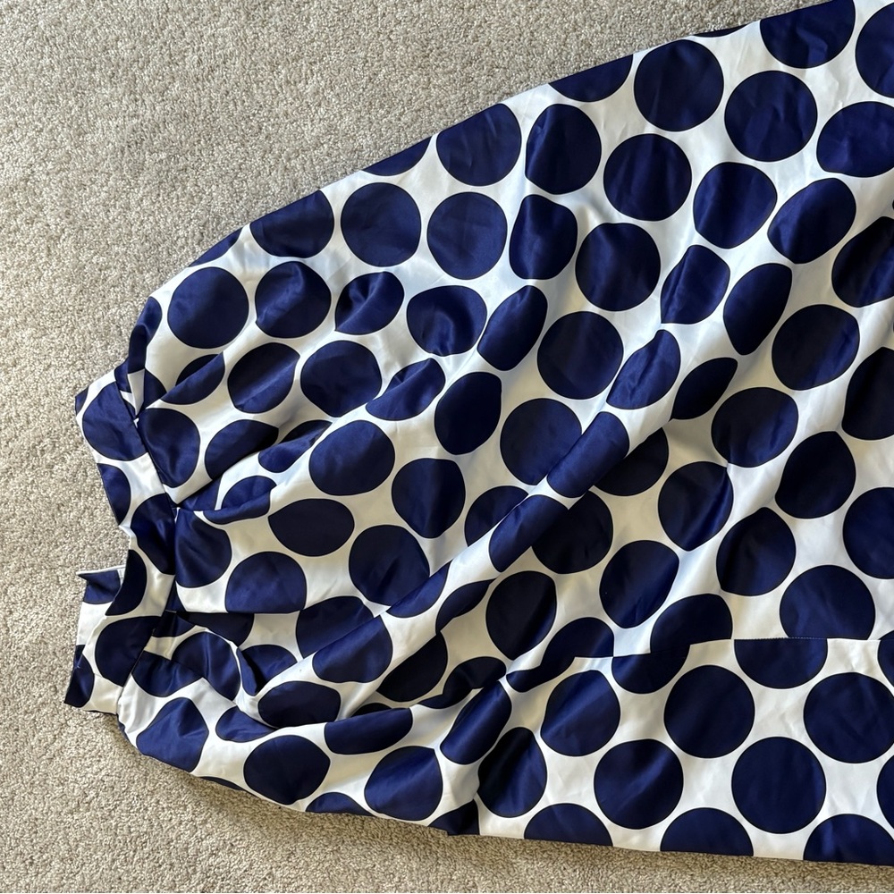 Polka Dot Skirt in Navy and White